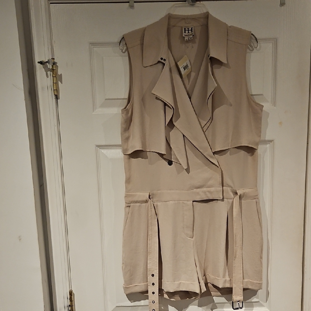 Haute Hippie Beige Sleeveless Romper